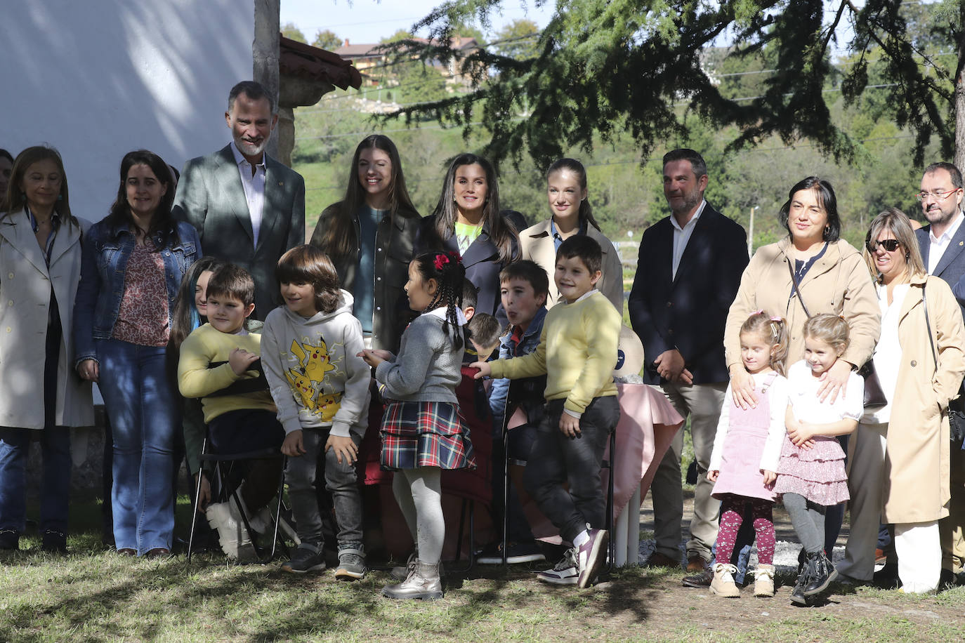 La Familia Real, en Arroes, Peón y Candanal para la entrega del Premio a Pueblo Ejemplar 2023