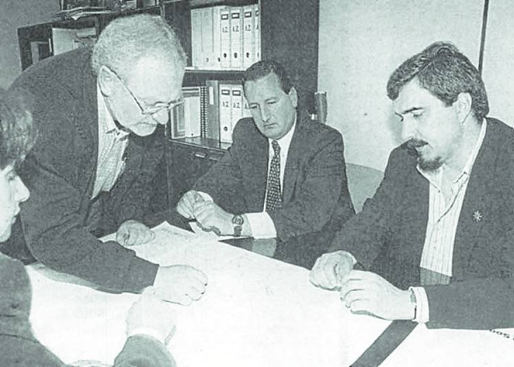 Presentación del proyecto Montevil Oeste, en mayo de 1998.