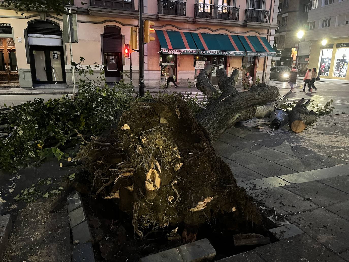 Las imágenes de los daños que deja la borrasca &#039;Domingos&#039; a su paso por Asturias