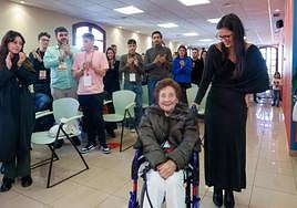 Homenaje de JSA, lideradas Olaya Rosell, a Maricuela.