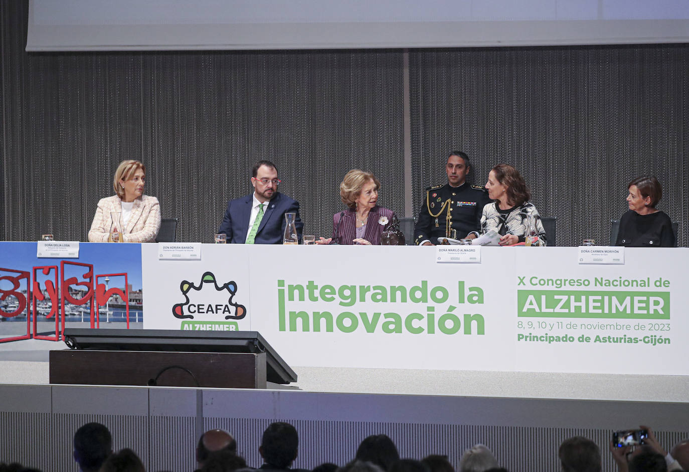 La Reina Sofía inaugura el Congreso Nacional de Alzheimer en Gijón