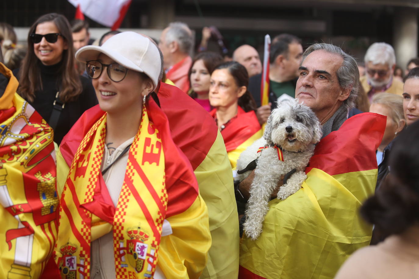 Miles de asturianos acuden a la convocatoria del PP para «decir no a la impunidad, no a la amnistía»