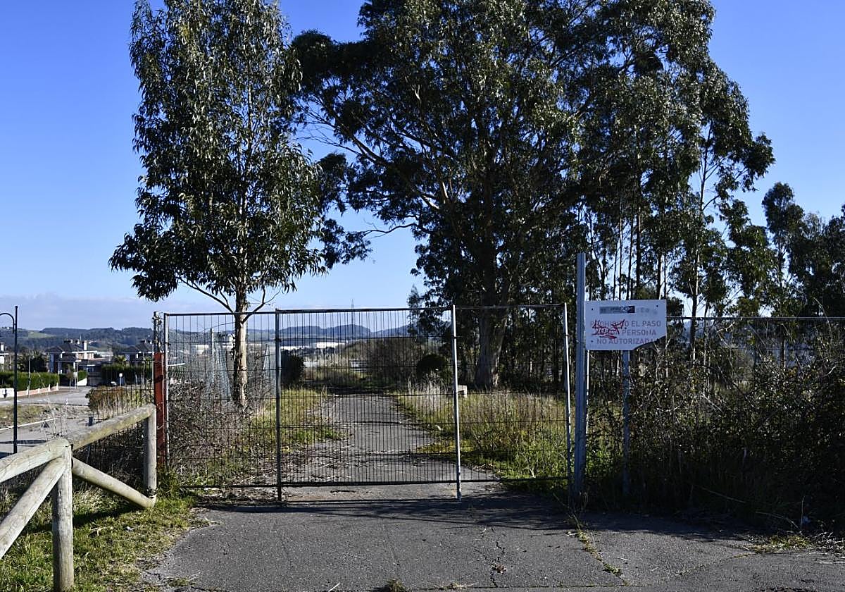 Parcela de Truyés en la que se construirá la residencia.