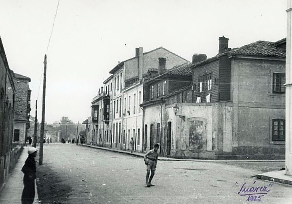 Casas del barrio de La Catalana, en la década de los 30 del siglo XX.