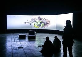 Visual Birds Sounds en el centro de creación Matadero de Madrid.