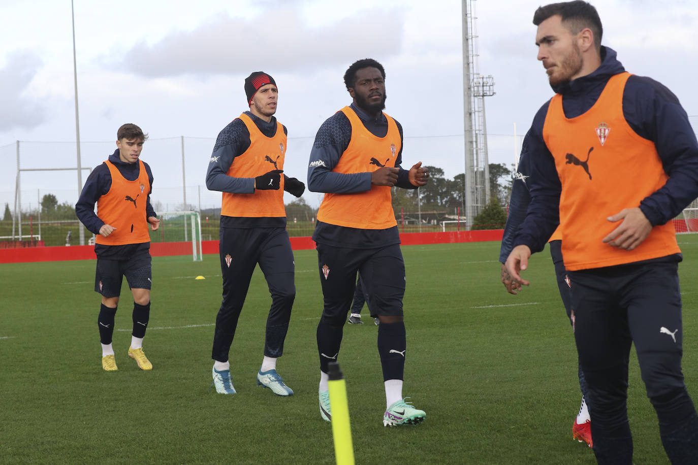 Entrenamiento del Sporting en Mareo del miércoles 22 de noviembre