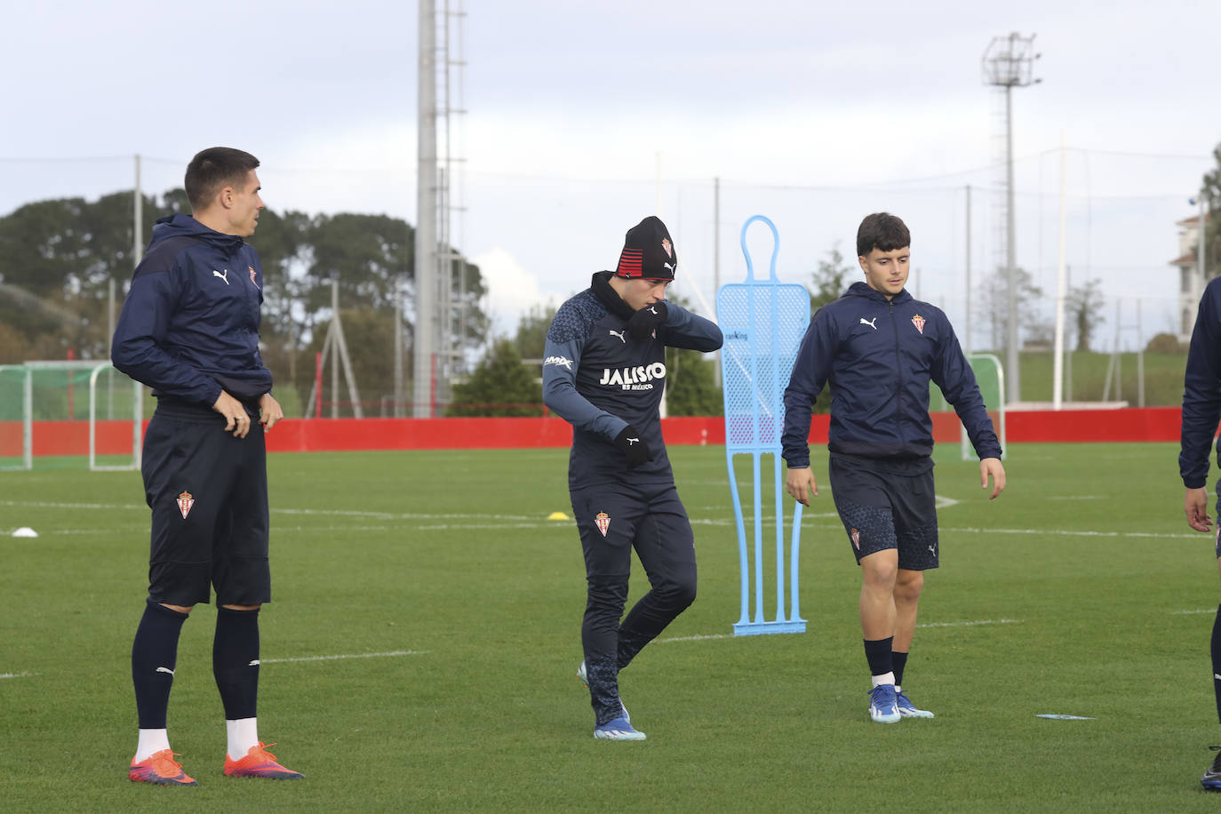 Entrenamiento del Sporting en Mareo del miércoles 22 de noviembre