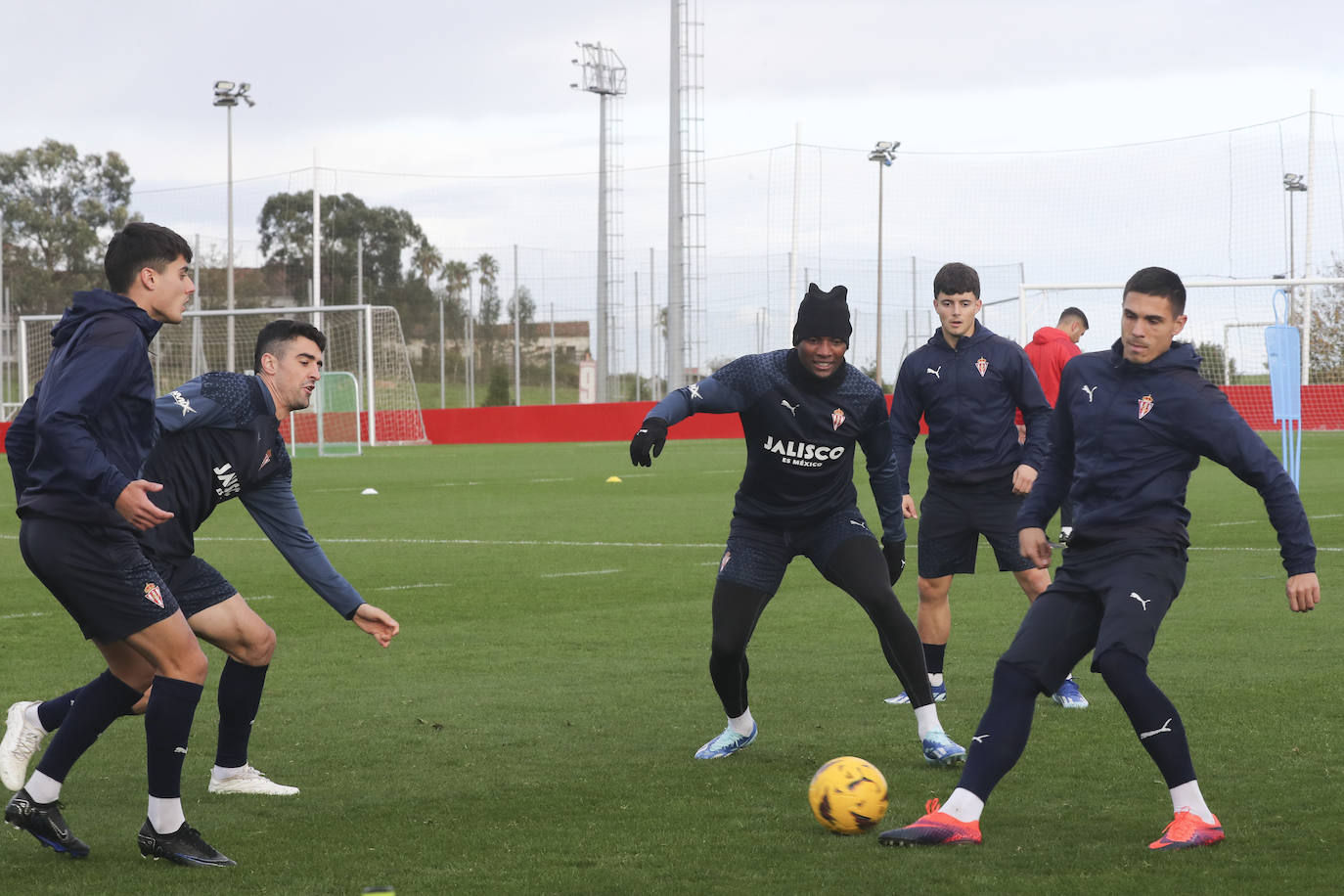 Entrenamiento del Sporting en Mareo del miércoles 22 de noviembre