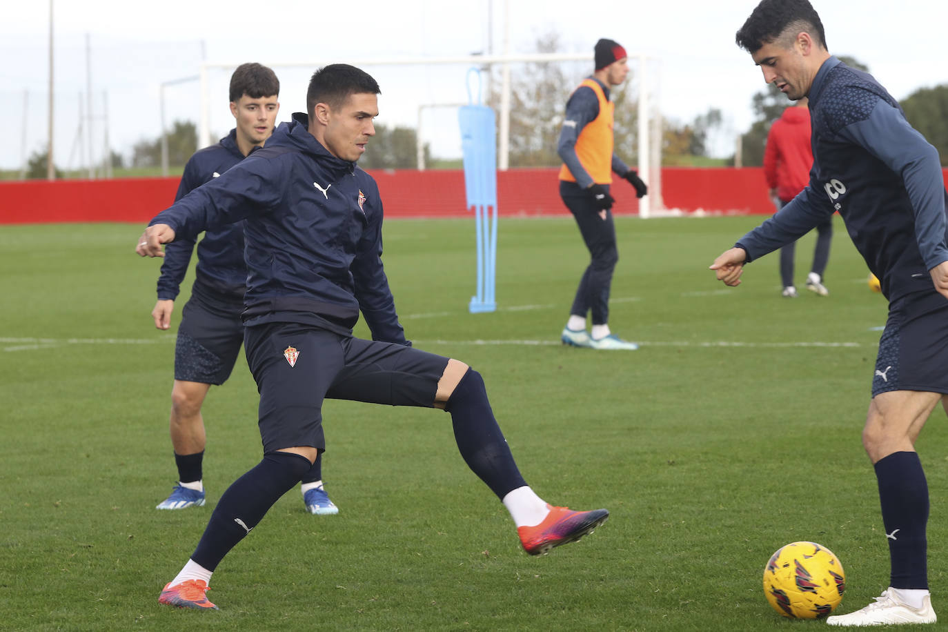 Entrenamiento del Sporting en Mareo del miércoles 22 de noviembre