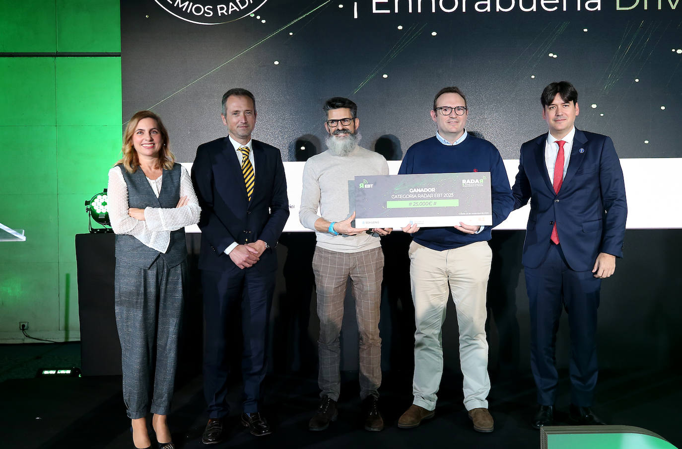 Los galardonados en los premios Radar