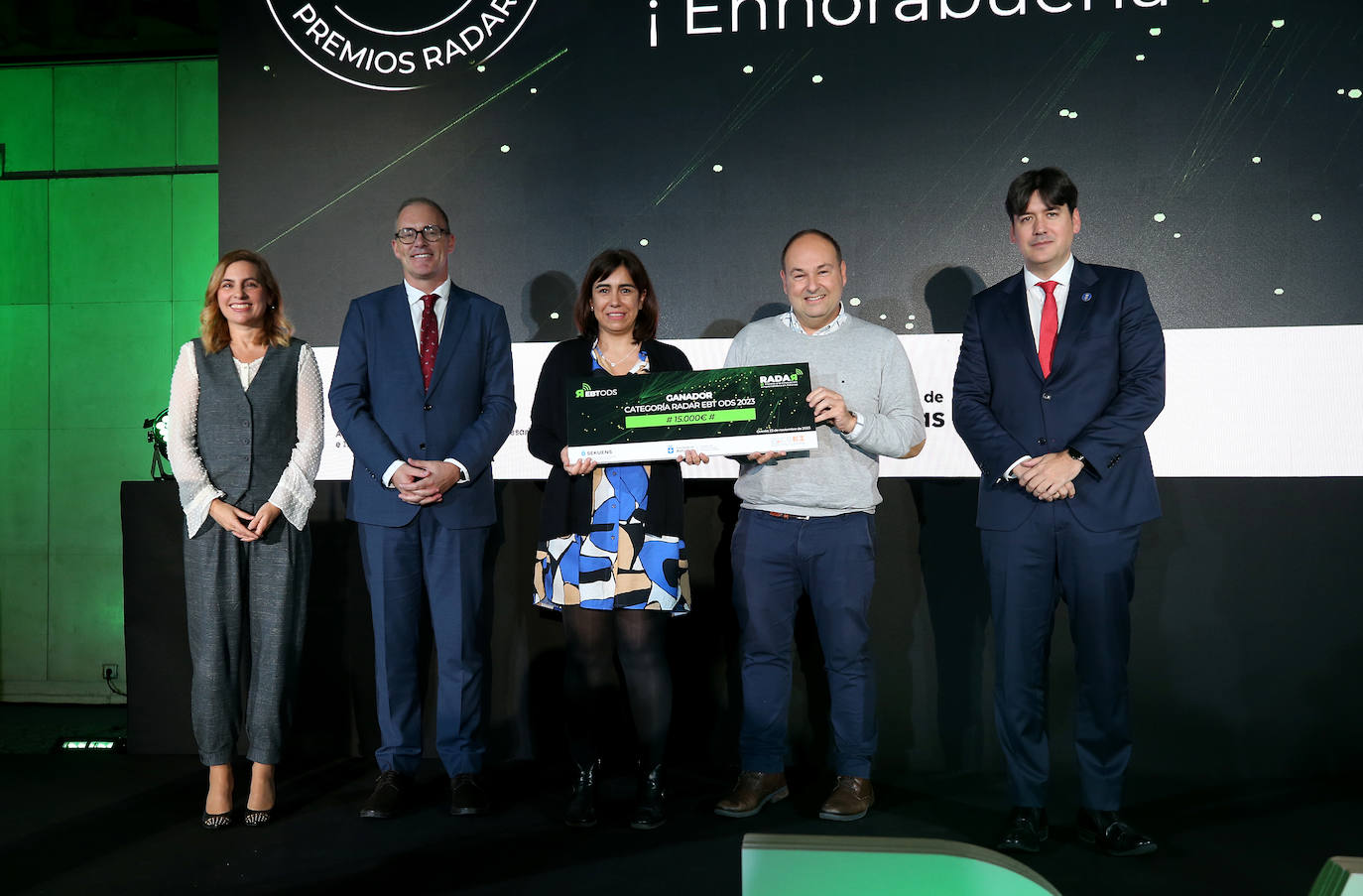 Los galardonados en los premios Radar