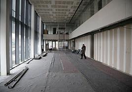 Gran sala que albergará el centro de control de la Policía Local. En la planta superior estará la sala de emergencias o gabinete de crisis.