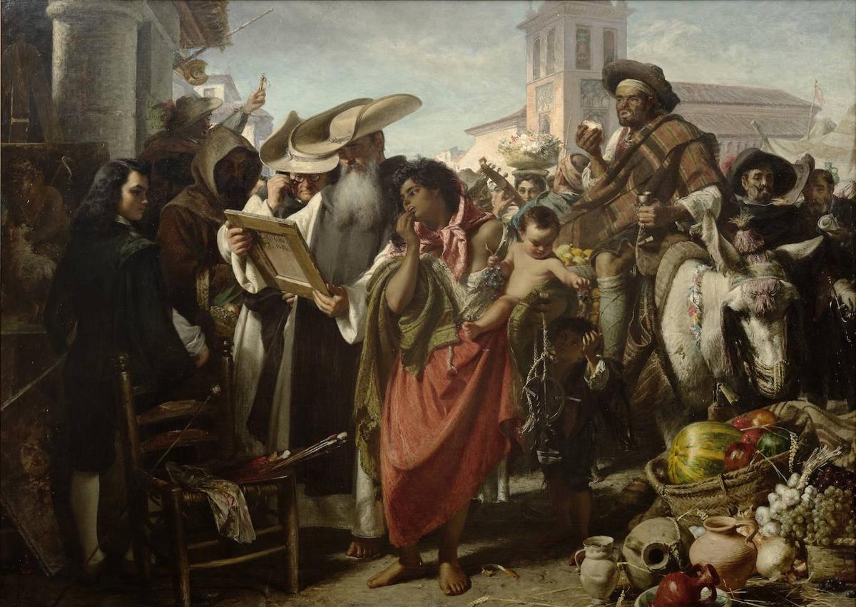 Imagen secundaria 1 - 1) 'La Trinidad en la tierra' (1670-1675). Primera obra de Luca Giordano en el Bellas Artes de Asturias. 2) 'La temprana carrera de Murillo' (1865). John Phillip. El cotizado artista británico relee la carera de otro artista, en este caso Murillo, una de las estrellas del siglo XVII español. 3) 'La presentación de Cristo en el templo' (1580). De Paolo Caliari, conocido como El Veronés, y Luigi Benfatto, llamado Alvise dal Friso. 