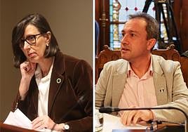 Nieves Roqueñí, consejera de Transición Ecológica; y Ovidio Zapico, consejero de Ordenación delTerritorio.