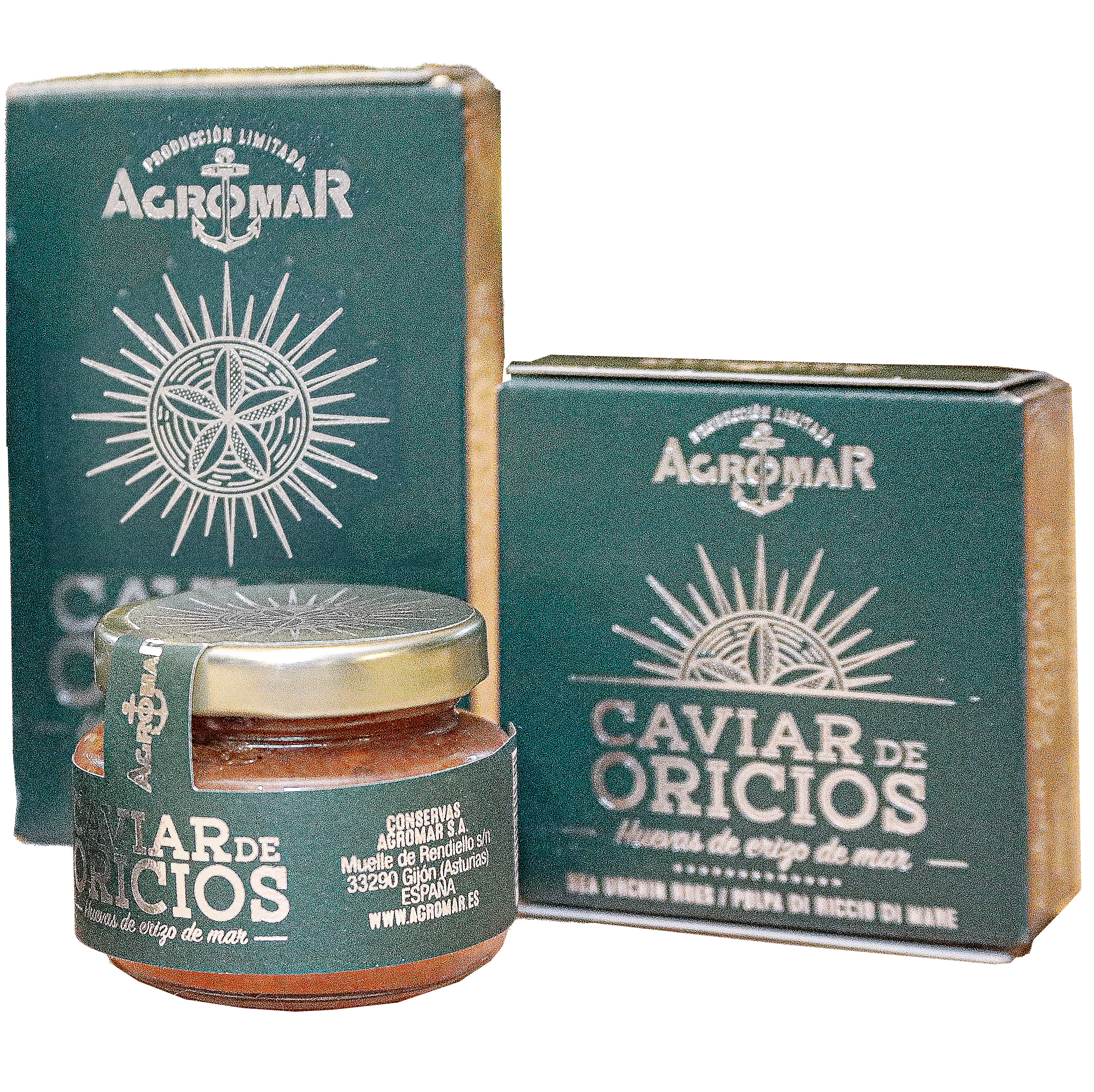 Paté de anchoa y caviar de oricios