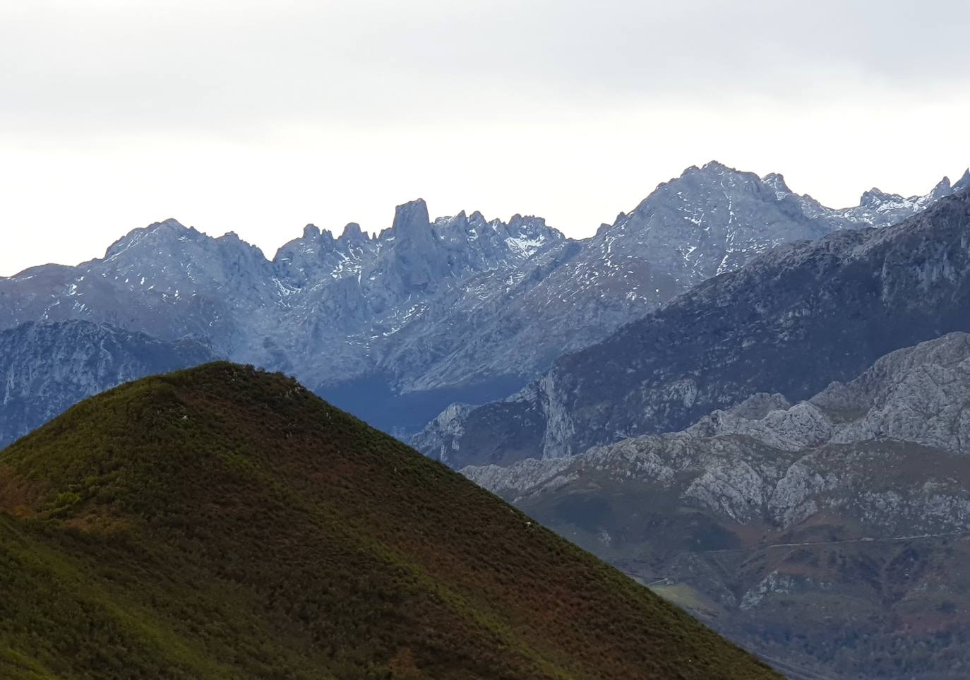 Vistas al Urriellu desde la Pedreyada