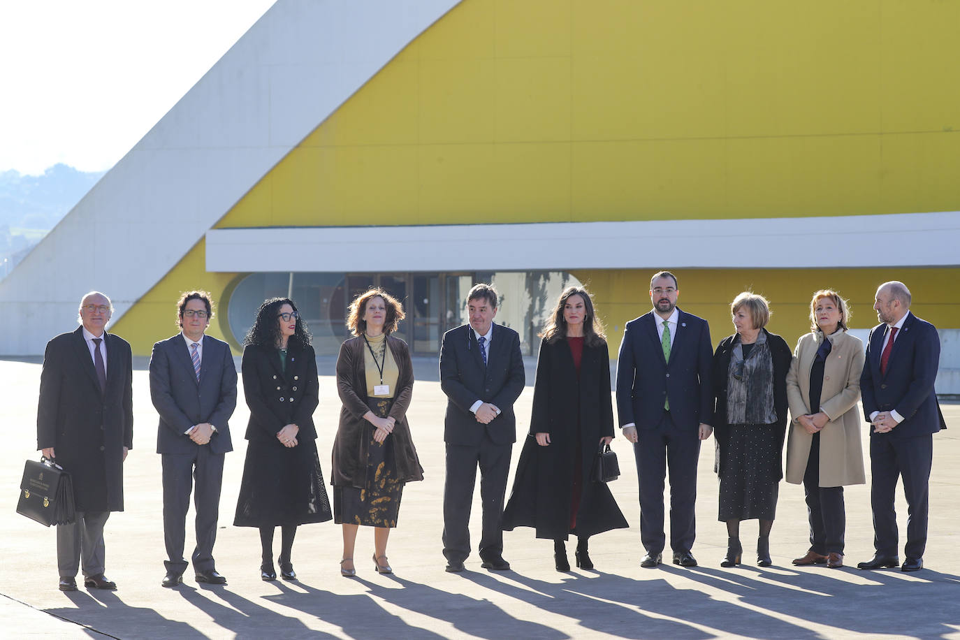 Las imágenes de la Reina en el Centro Niemeyer de Avilés