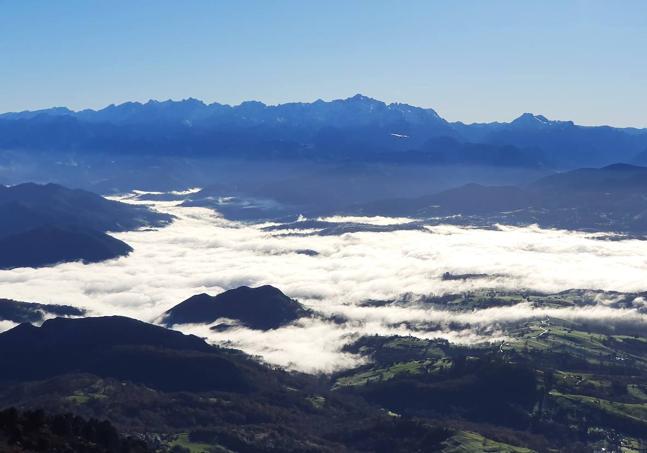 Parte de las vistas que se alcanzan a disfrutar desde los altos del Mirueñu