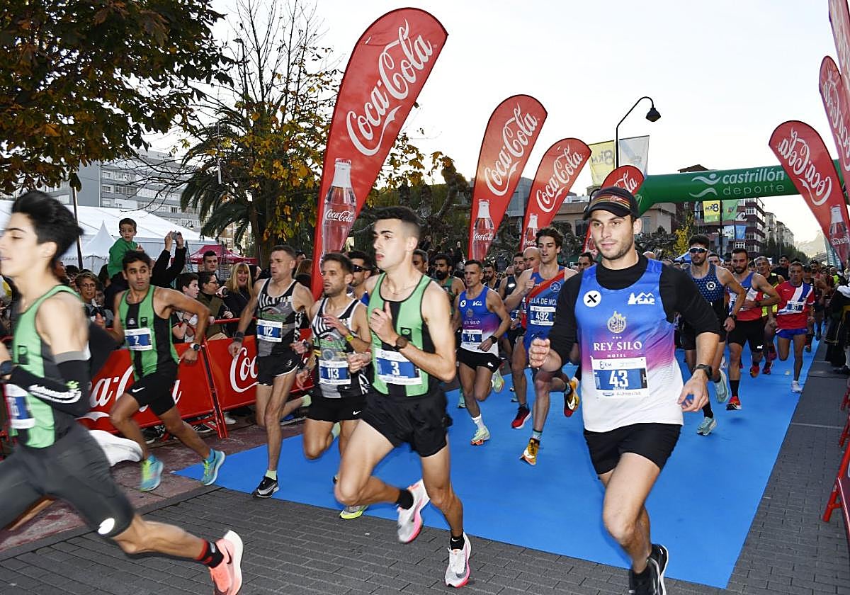 David Alfonso, en el centro, es el gran favorito a la victoria en Piedras Blancas.
