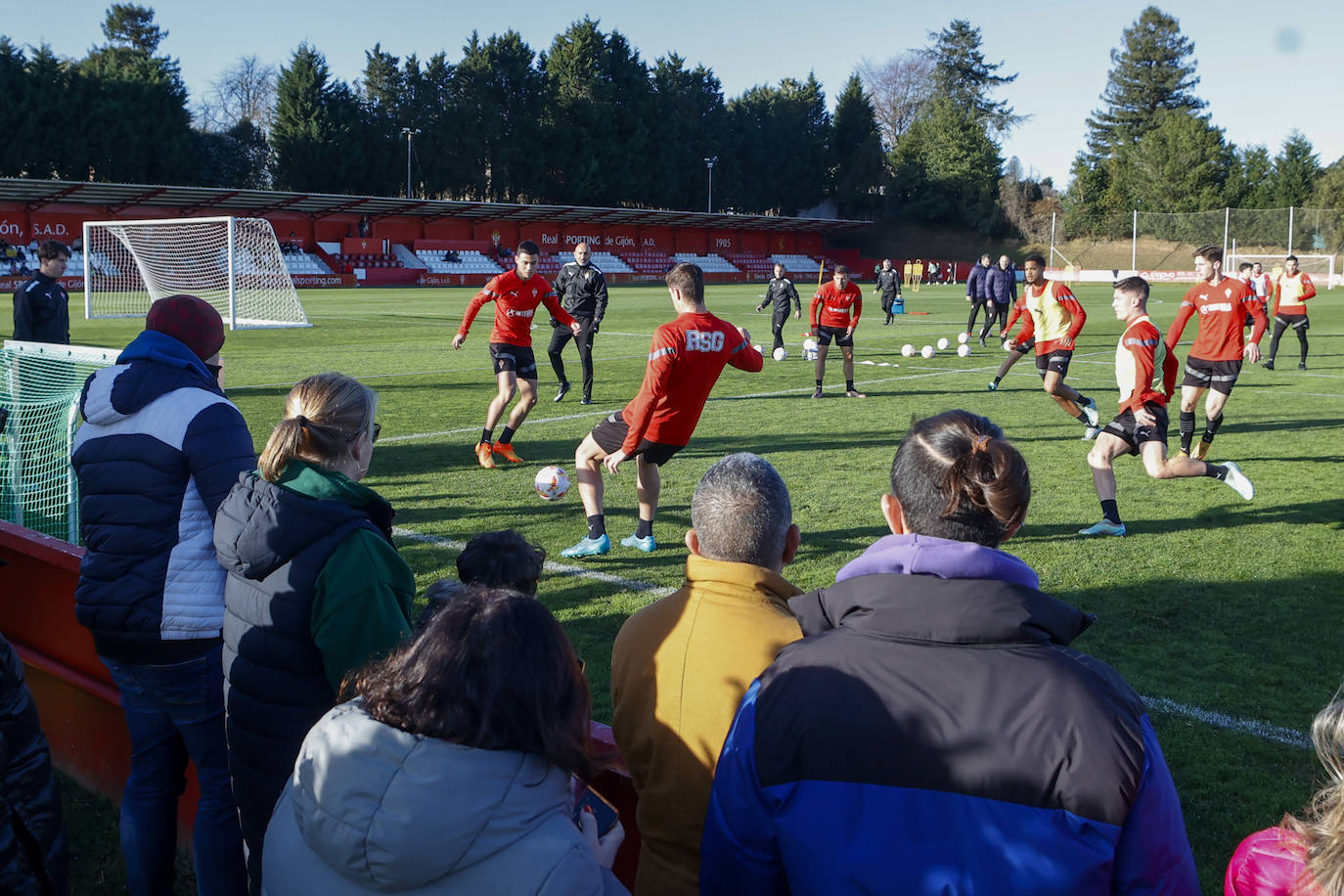 Fotos: Entrenamiento del Sporting (02/01/23)