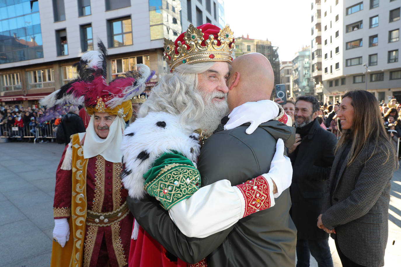 Fotos: Rostros llenos de ilusión en la recepción de los Reyes Magos de Gijón