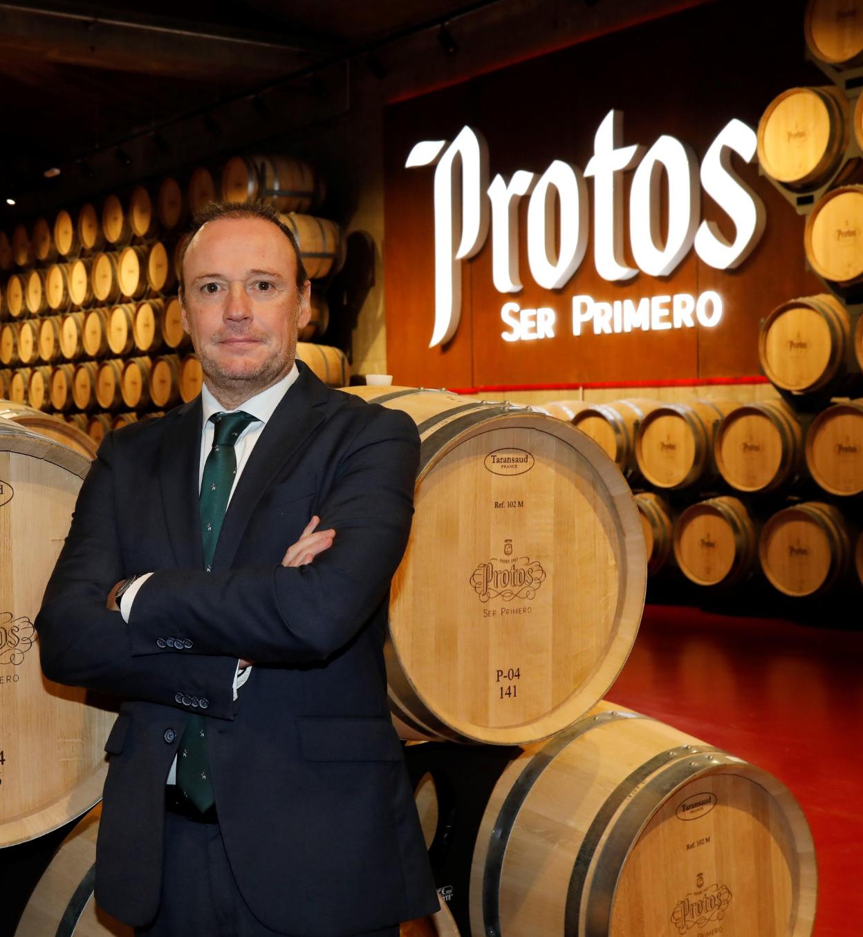 Carlos Villar, en la bodega Protos de Ribera de Duero que dirige. 