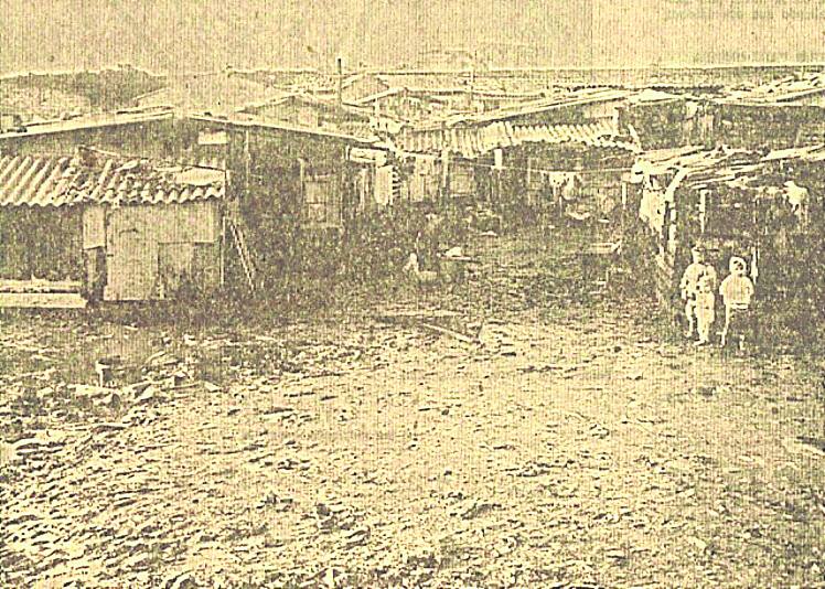 Chabolismo en Gijón, hace medio siglo.