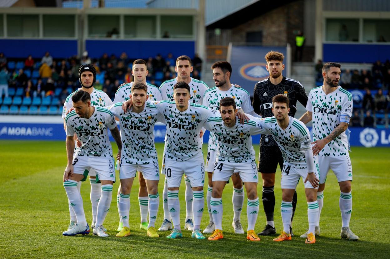 La formación que puso en liza Álvaro Cervera en el duelo ante el Andorra de Eder Sarabia. 