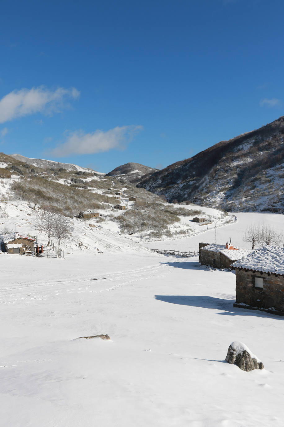 Fotos: Las primeras nieves en Asturias