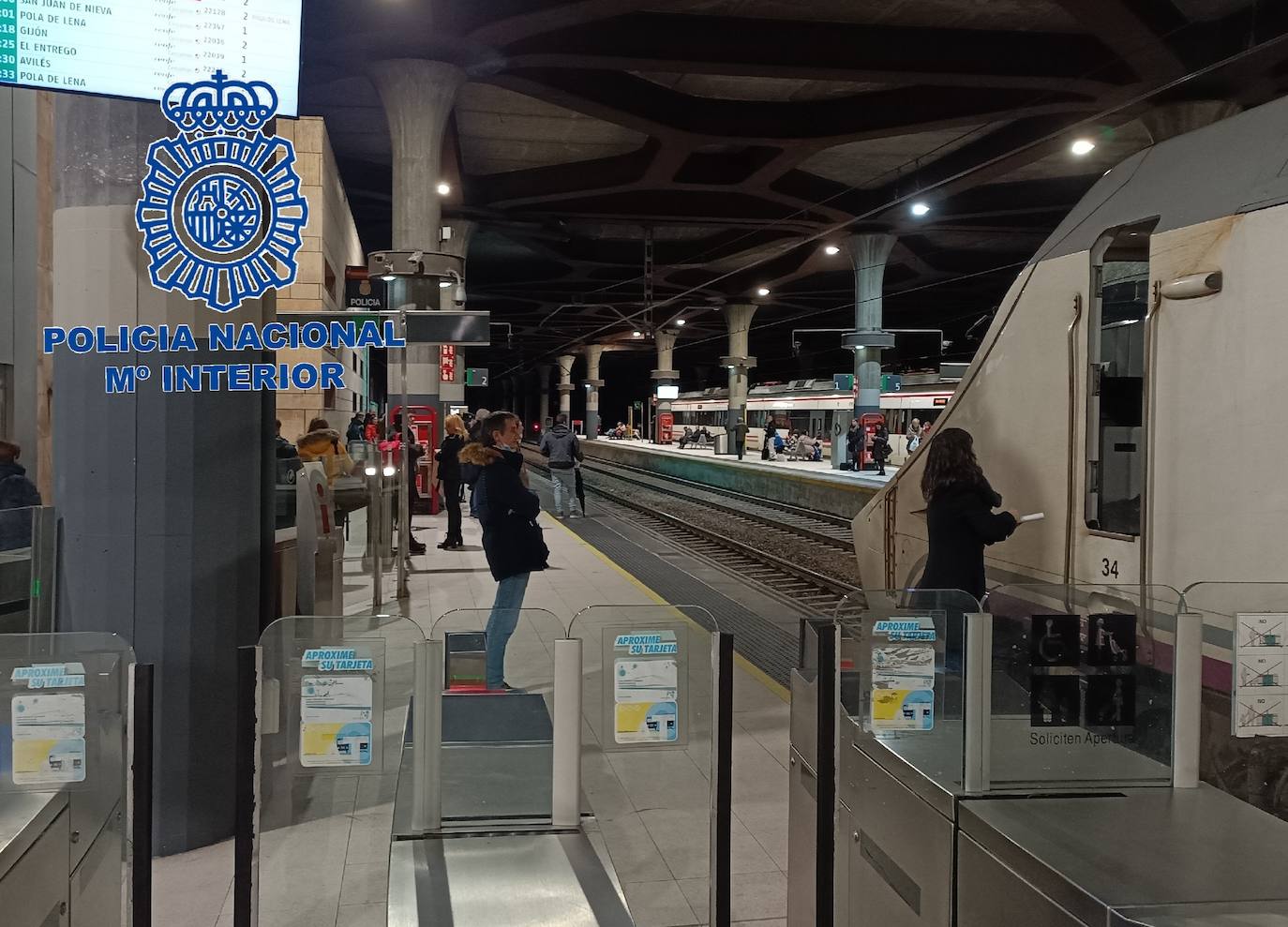 Estación de trenes de Oviedo. 