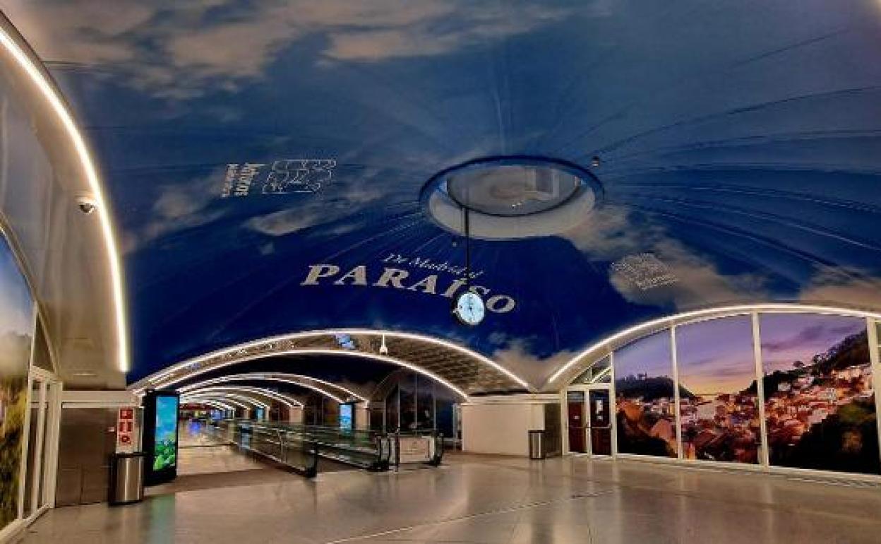 Campaña promocional de Asturias en la estación de tren de Atocha, Madrid. 