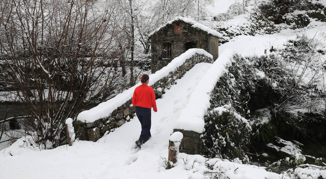 Fotos: Así luce el pueblo de Sotres por las nevadas