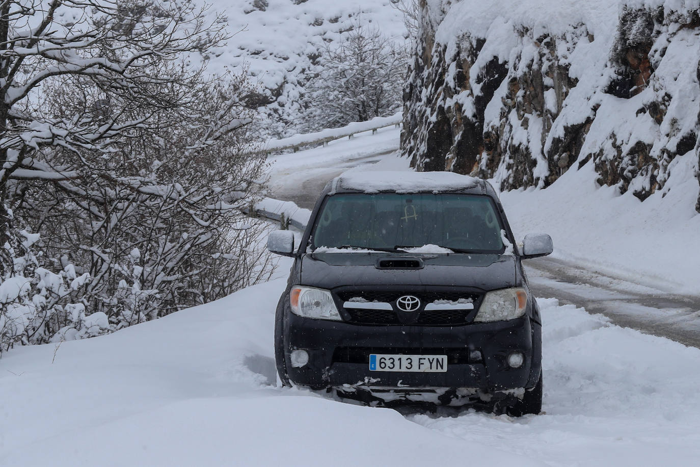 Fotos: Así luce el pueblo de Sotres por las nevadas