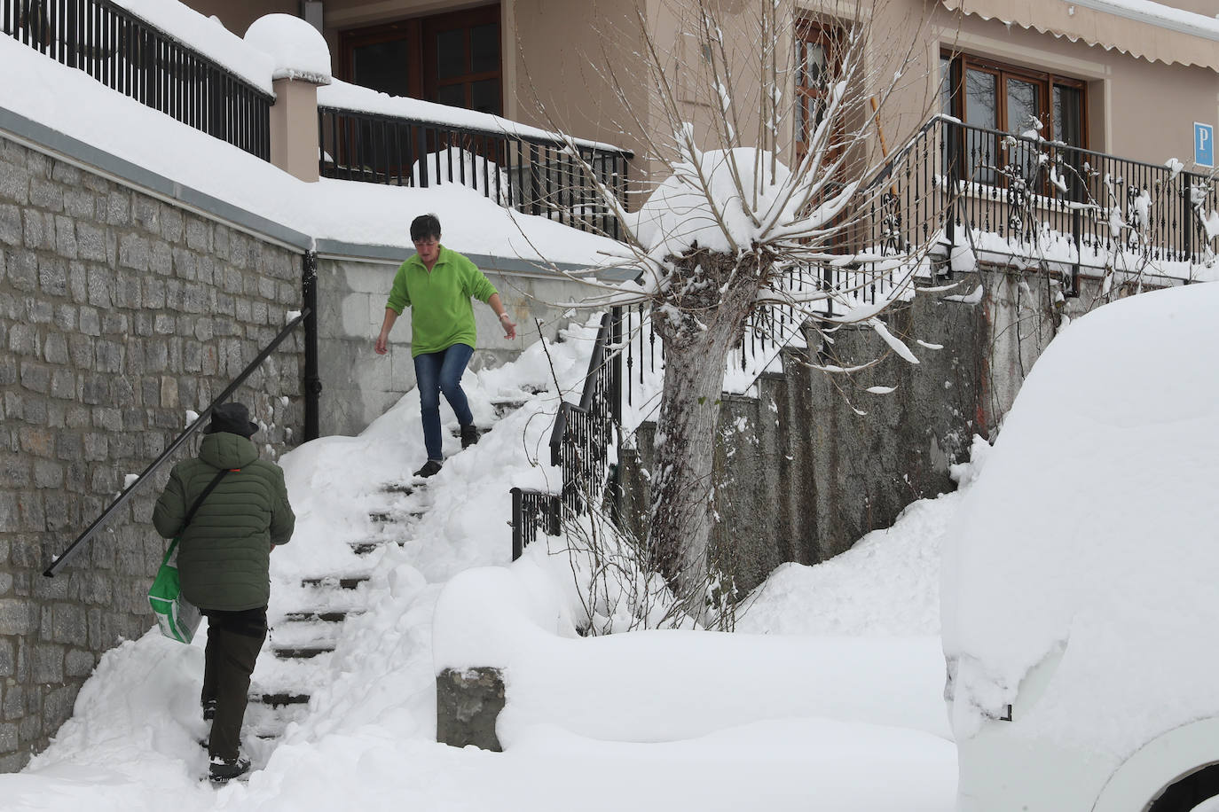 Fotos: Así luce el pueblo de Sotres por las nevadas