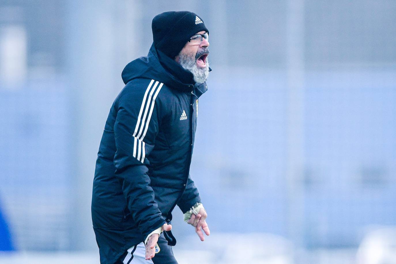 Álvaro Cervera, entrenador del Real Oviedo. 