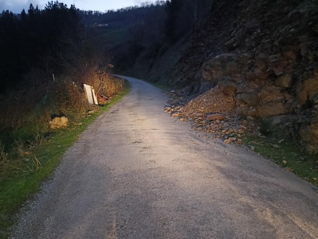 Camino entre el Cascarín y Ambasaguas donde apareció el cráneo. 
