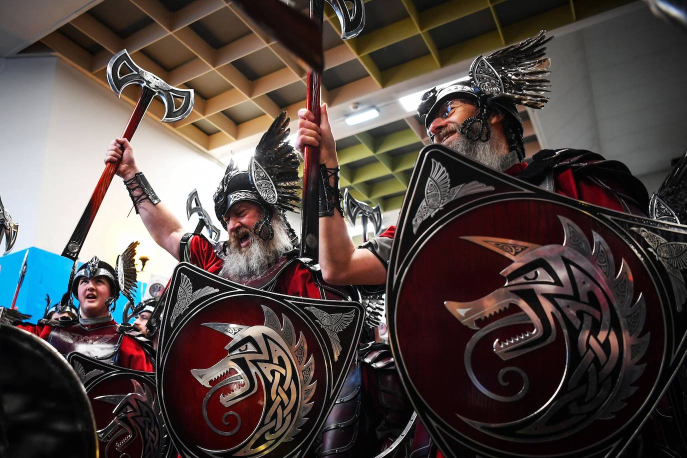 Fotos: Los vikingos desfilan por las calles de Escocia