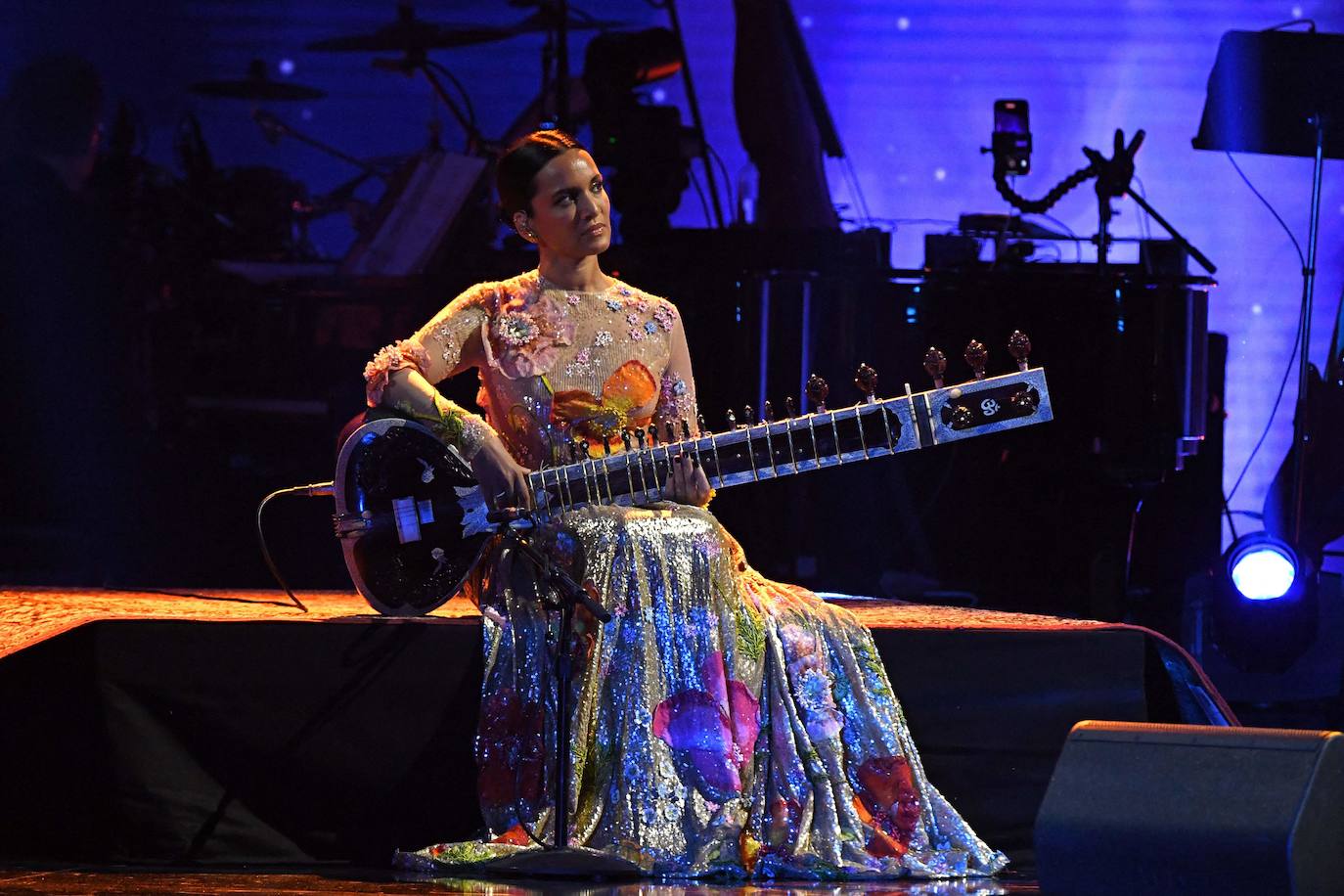 Anoushka Shankar, durante una actuación.