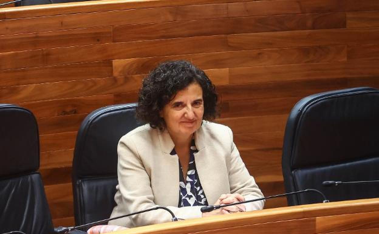 Berta Piñán, en una pasada Junta.