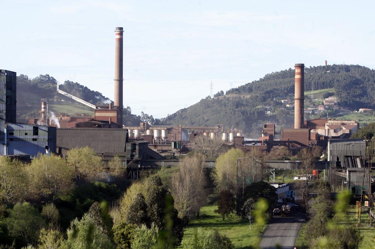 Instalaciones de ArcelorMittal en Gijón, que tiene nueva autorización ambiental integrada. 