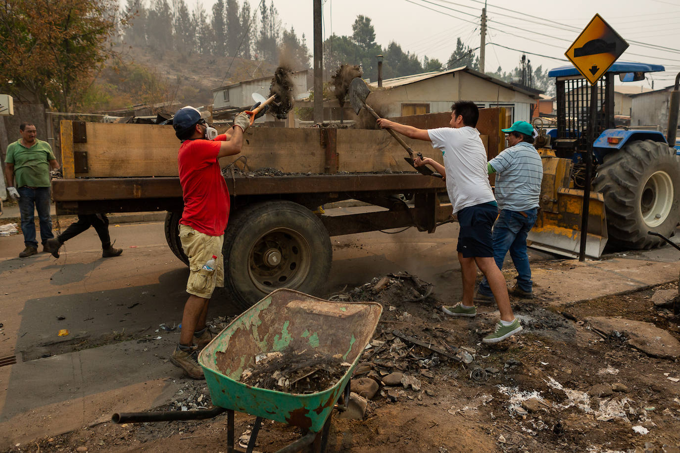 Fotos: El infierno de fuego de Chile
