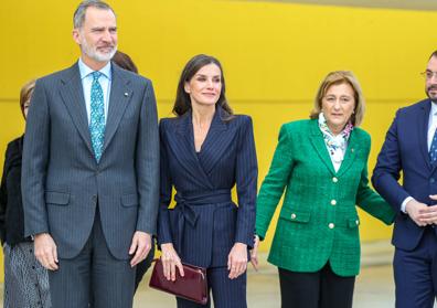 Imagen secundaria 1 - El estilo más diplomático de la reina Letizia para su visita a Asturias