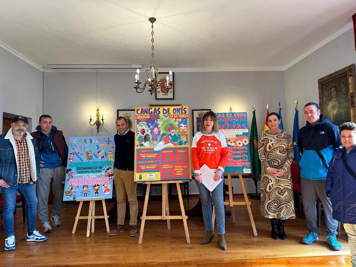 Presentación de los tres carnavales de Cangas de Onís. 