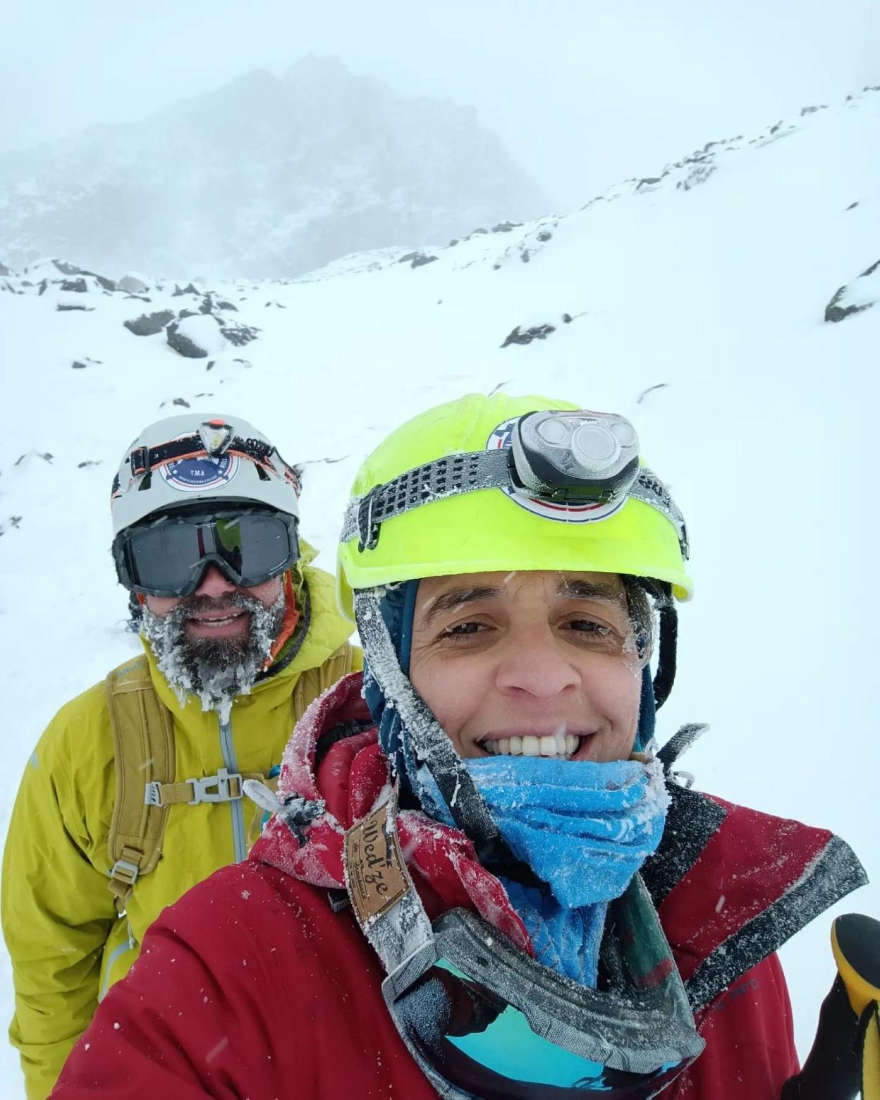 Noelia Ordieres Bouarfa, en el monte Toubkal. 