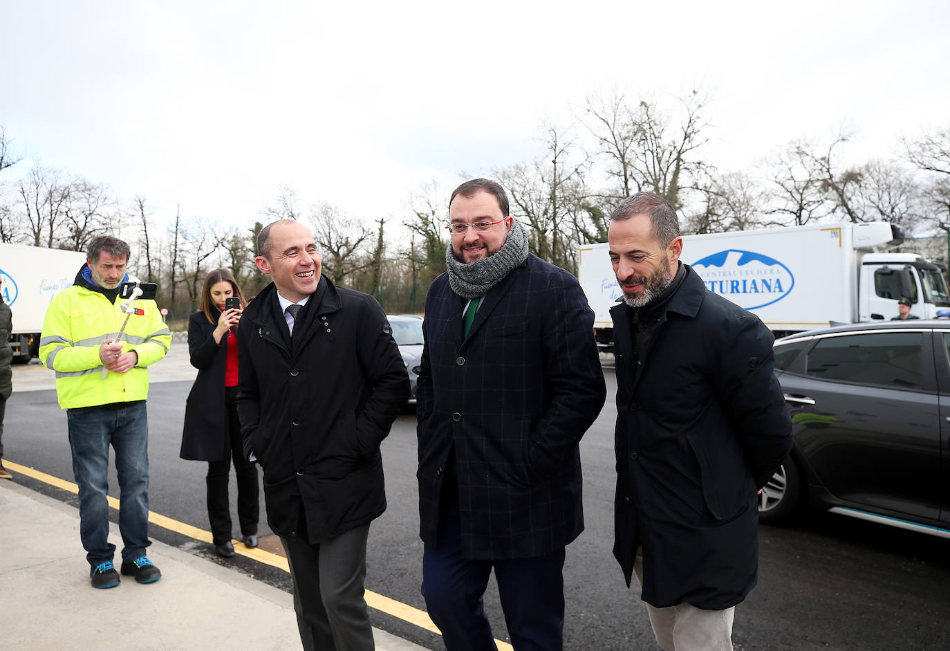 Fotos: Central Lechera inaugura en Siero un nuevo almacén de frío de 4.000 metros