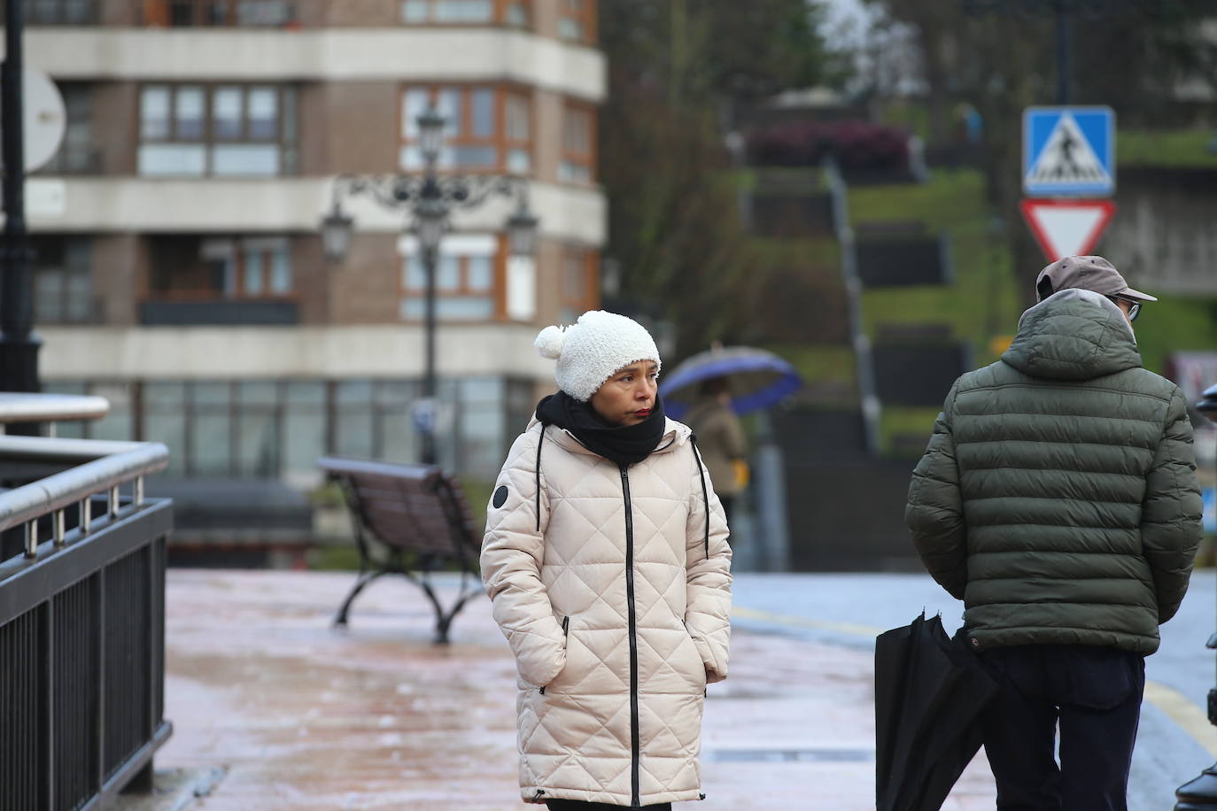 Fotos: Asturias, bajo el frío, la nieve y la lluvia