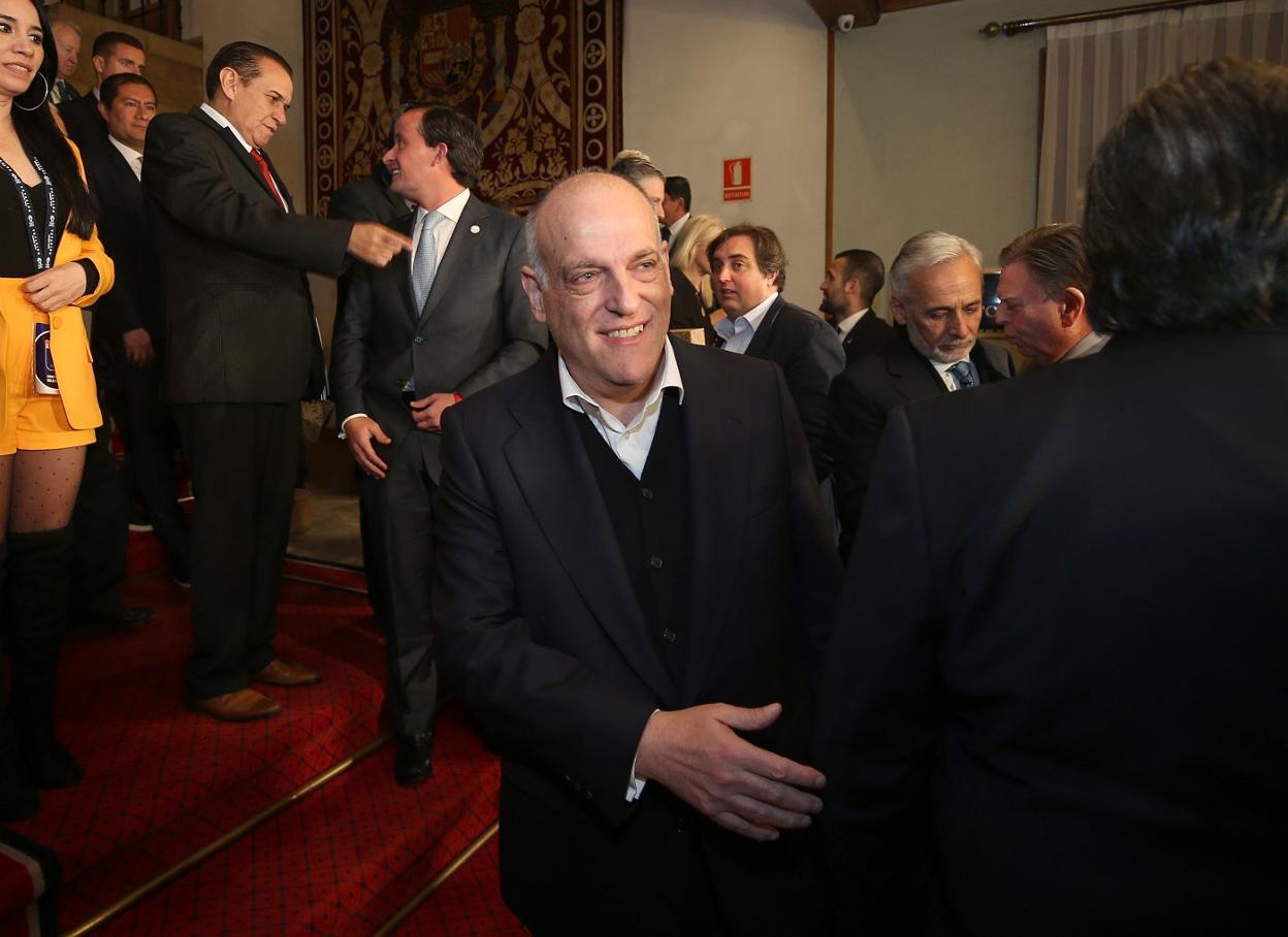 Javier Tebas fue el invitado de gala a la cita. 