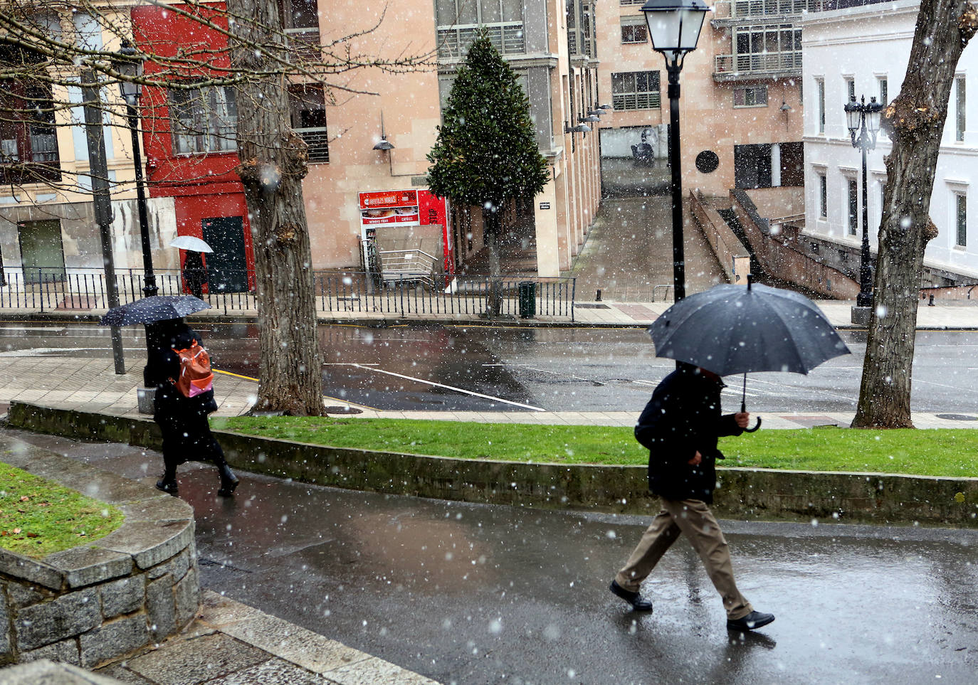 Fotos: Nieve y frío en Asturias