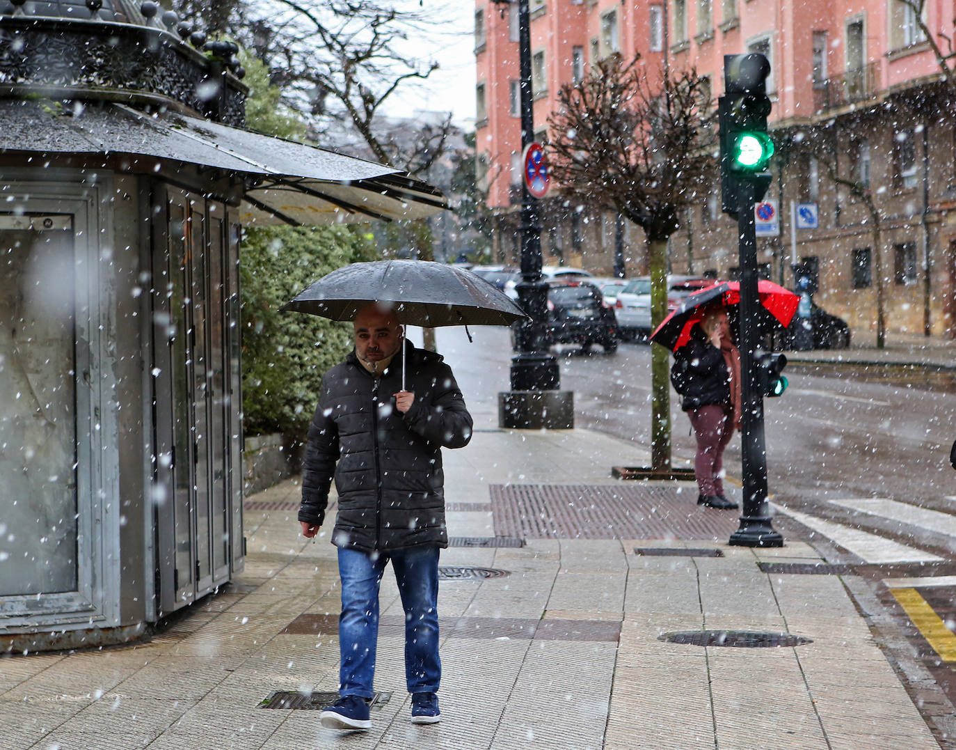 Fotos: Nieve y frío en Asturias