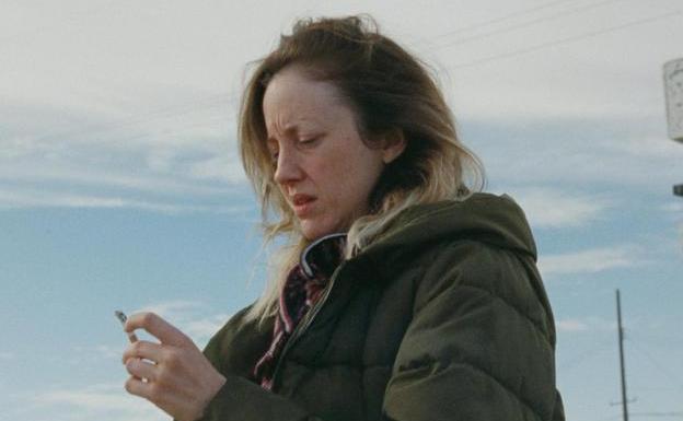 Andrea Riseborough, una actriz inglesa haciendo de madre tejana en 'To Leslie'.